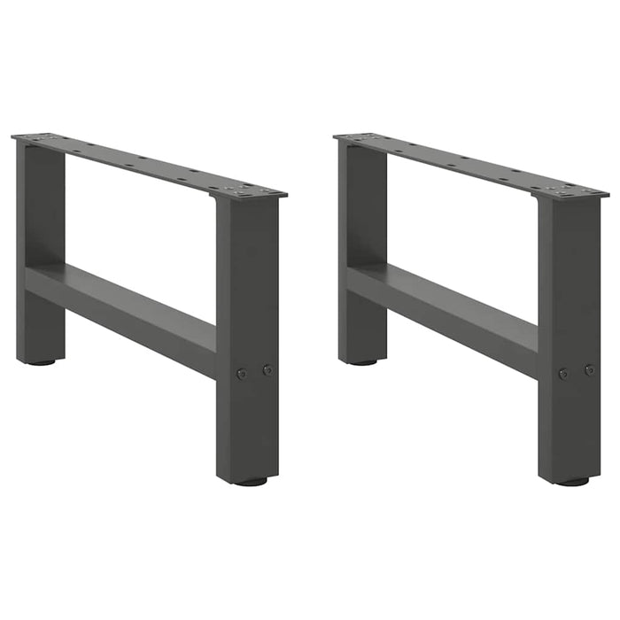 Coffee Table Legs Anthracite 2 pcs 70x(30-31) cm Steel