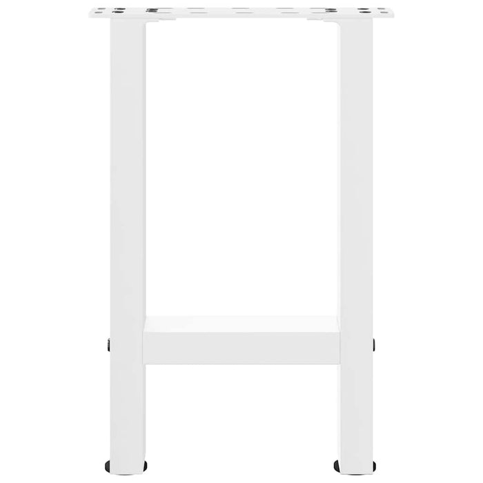 Coffee Table Legs White 2 pcs 28x(42-43) cm Steel