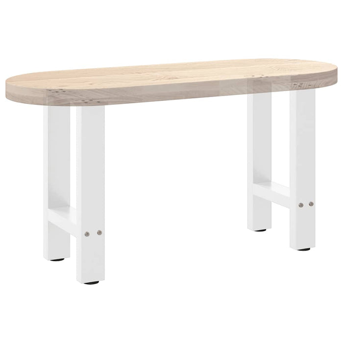 Coffee Table Legs White 2 pcs 28x(42-43) cm Steel