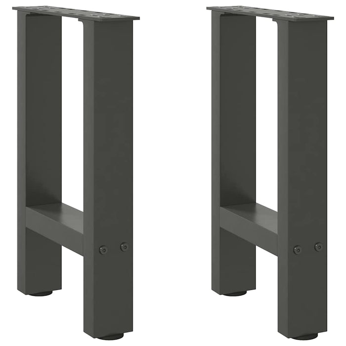 Coffee Table Legs Anthracite 2 pcs 28x(42-43) cm Steel