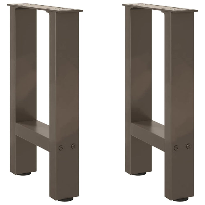 Coffee Table Legs Natural Steel 2 pcs 28x(42-43) cm Steel