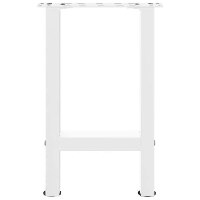 Coffee Table Legs White 2 pcs 38x(42-43) cm Steel