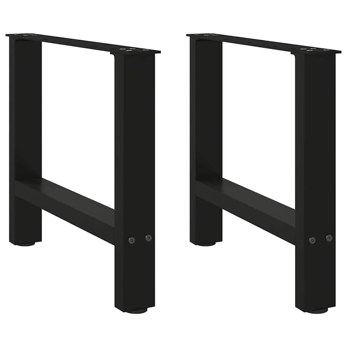 Coffee Table Legs Black 2 pcs 50x(42-43) cm Steel