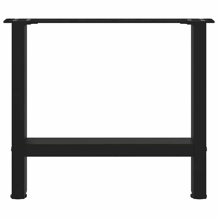 Coffee Table Legs Black 2 pcs 50x(42-43) cm Steel