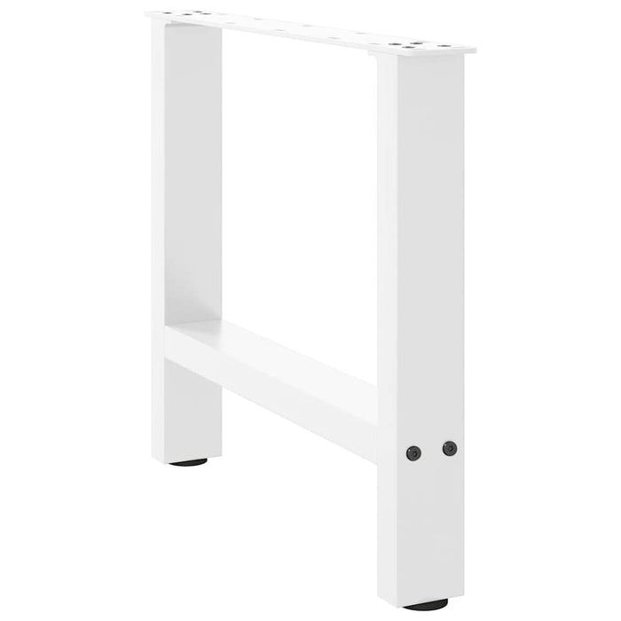 Coffee Table Legs White 2 pcs 50x(42-43) cm Steel