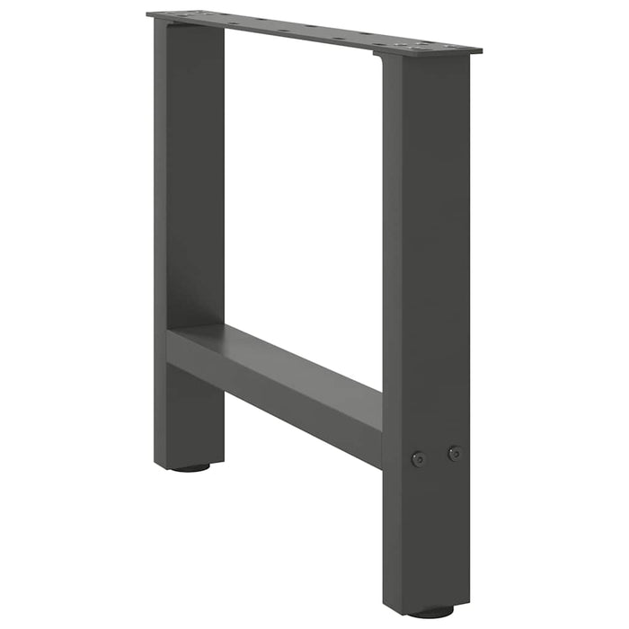 Coffee Table Legs Anthracite 2 pcs 50x(42-43) cm Steel