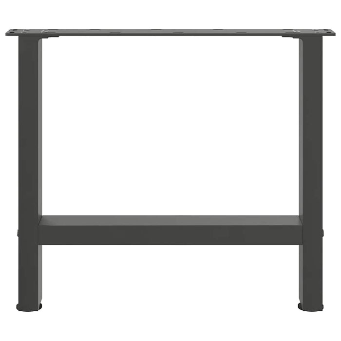 Coffee Table Legs Anthracite 2 pcs 50x(42-43) cm Steel