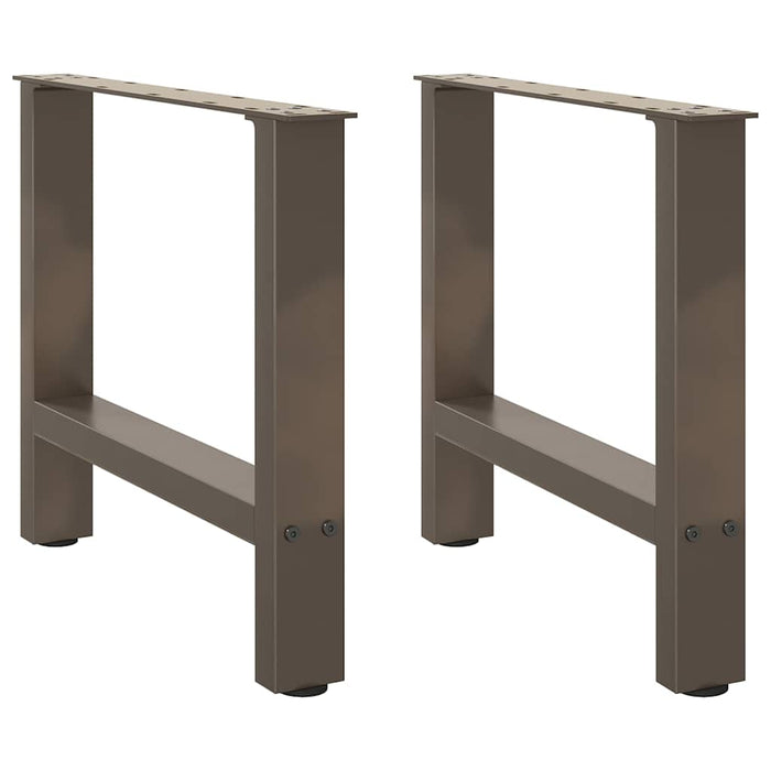 Coffee Table Legs Natural Steel 2 pcs 60x(42-43) cm Steel