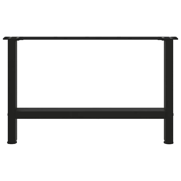 Coffee Table Legs Black 2 pcs 70x(42-43) cm Steel