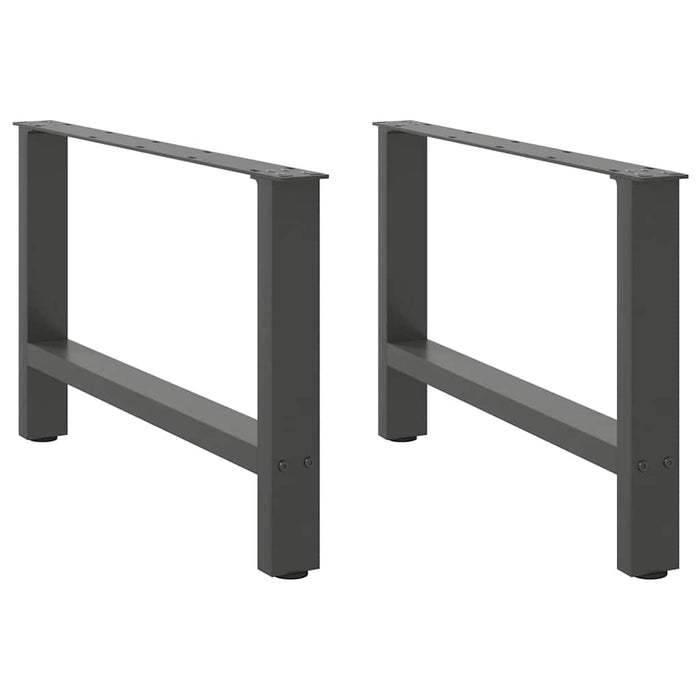 Coffee Table Legs Anthracite 2 pcs 70x(42-43) cm Steel