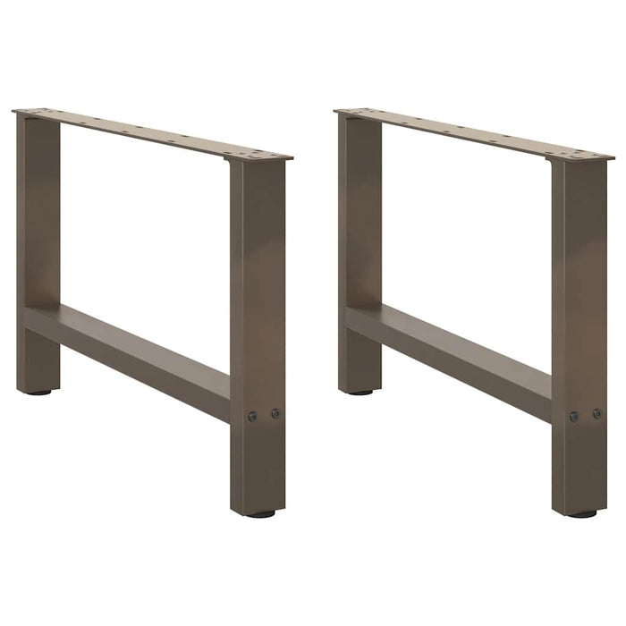 Coffee Table Legs Natural Steel 2 pcs 70x(42-43) cm Steel