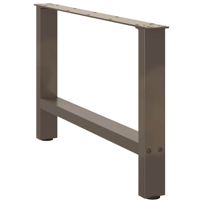 Coffee Table Legs Natural Steel 2 pcs 70x(42-43) cm Steel