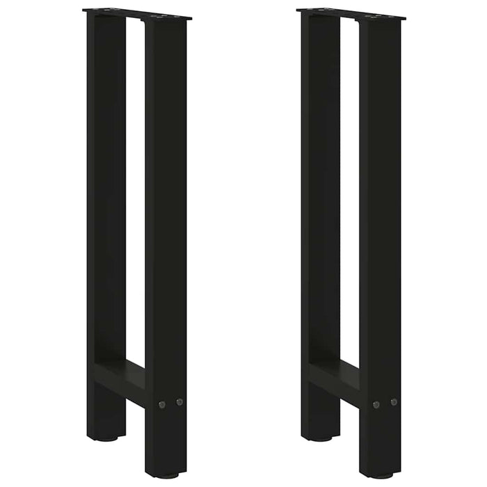 Coffee Table Legs Black 2 pcs 28x(72-73) cm Steel