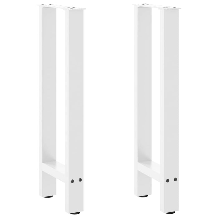 Coffee Table Legs White 2 pcs 28x(72-73) cm Steel