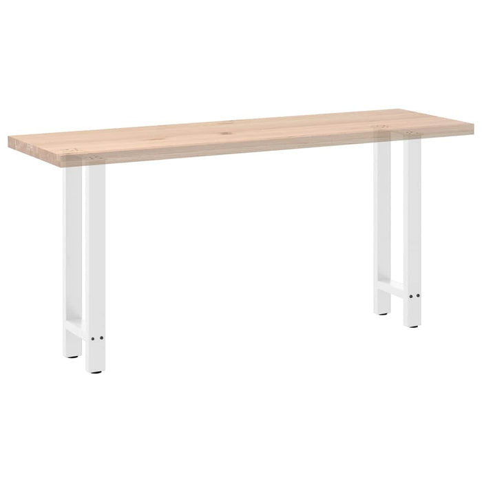 Coffee Table Legs White 2 pcs 28x(72-73) cm Steel