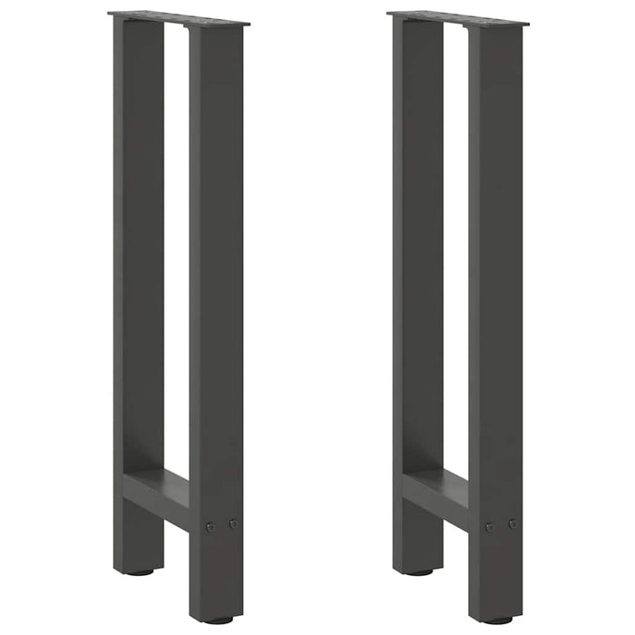 Coffee Table Legs Anthracite 2 pcs 28x(72-73) cm Steel