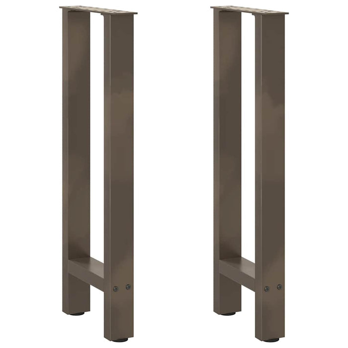 Coffee Table Legs Natural Steel 2 pcs 28x(72-73) cm Steel