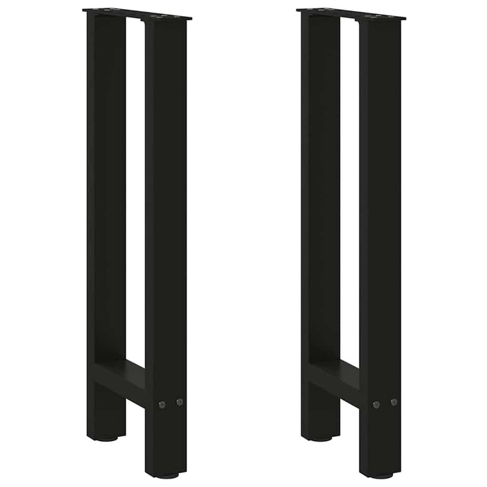 Coffee Table Legs Black 2 pcs 38x(72-73) cm Steel