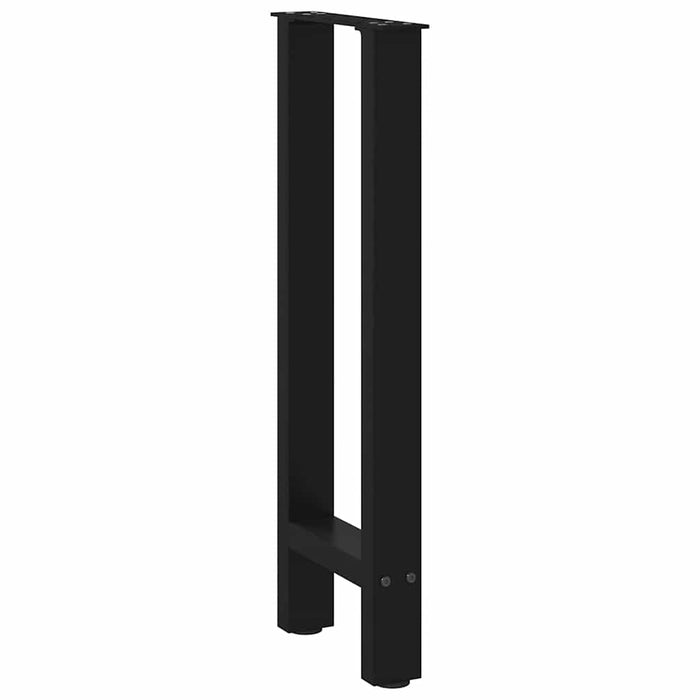 Coffee Table Legs Black 2 pcs 38x(72-73) cm Steel