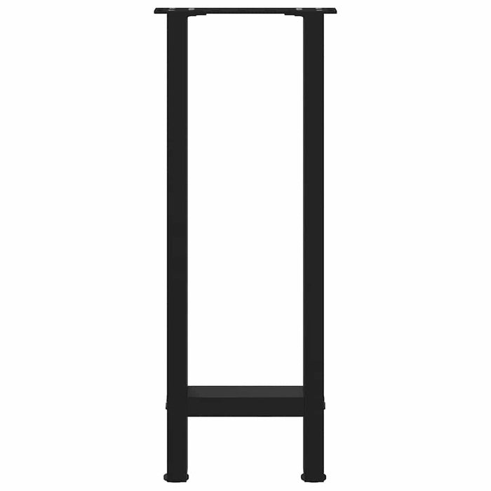 Coffee Table Legs Black 2 pcs 38x(72-73) cm Steel