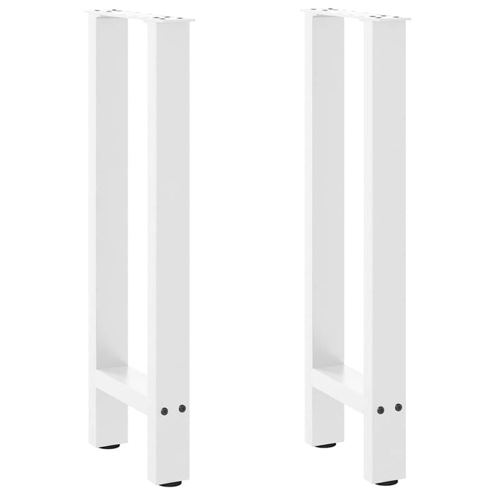 Coffee Table Legs White 2 pcs 38x(72-73) cm Steel