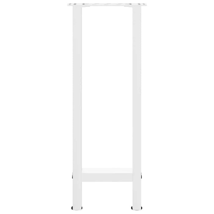 Coffee Table Legs White 2 pcs 38x(72-73) cm Steel