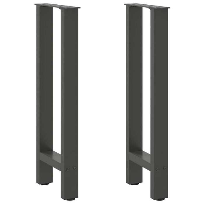 Coffee Table Legs Anthracite 2 pcs 38x(72-73) cm Steel