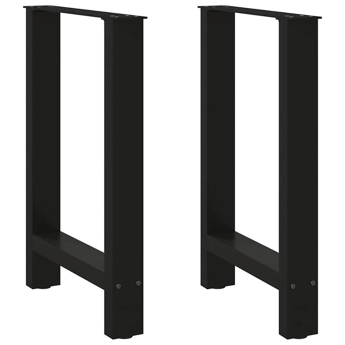 Coffee Table Legs Black 2 pcs 50x(72-73) cm Steel