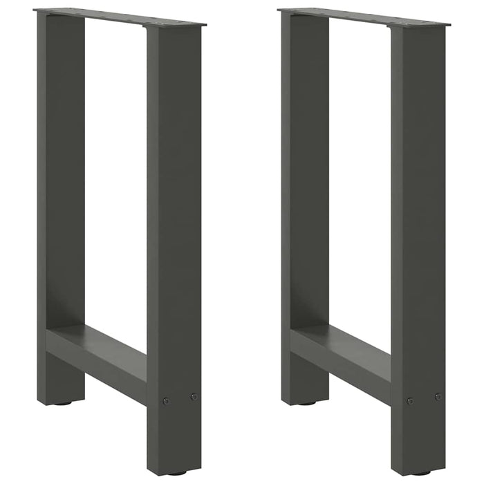 Coffee Table Legs Anthracite 2 pcs 50x(72-73) cm Steel