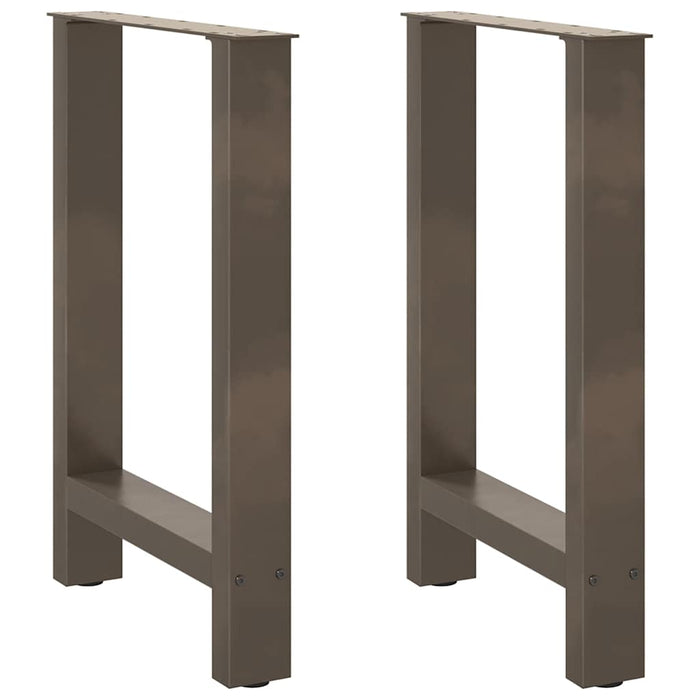 Coffee Table Legs Natural Steel 2 pcs 60x(72-73) cm Steel