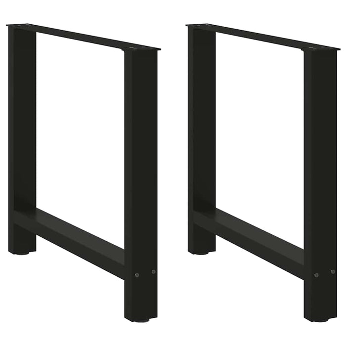 Coffee Table Legs Black 2 pcs 70x(72-73) cm Steel