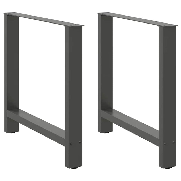 Coffee Table Legs Anthracite 2 pcs 70x(72-73) cm Steel