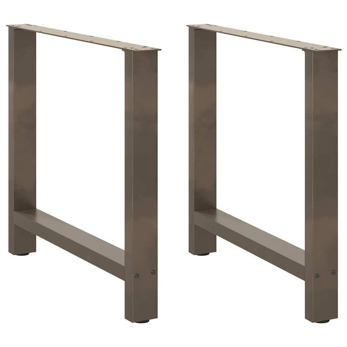 Coffee Table Legs Natural Steel 2 pcs 70x(72-73) cm Steel