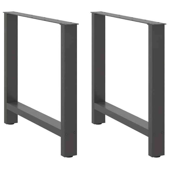 Coffee Table Legs Anthracite 2 pcs 80x(72-73) cm Steel