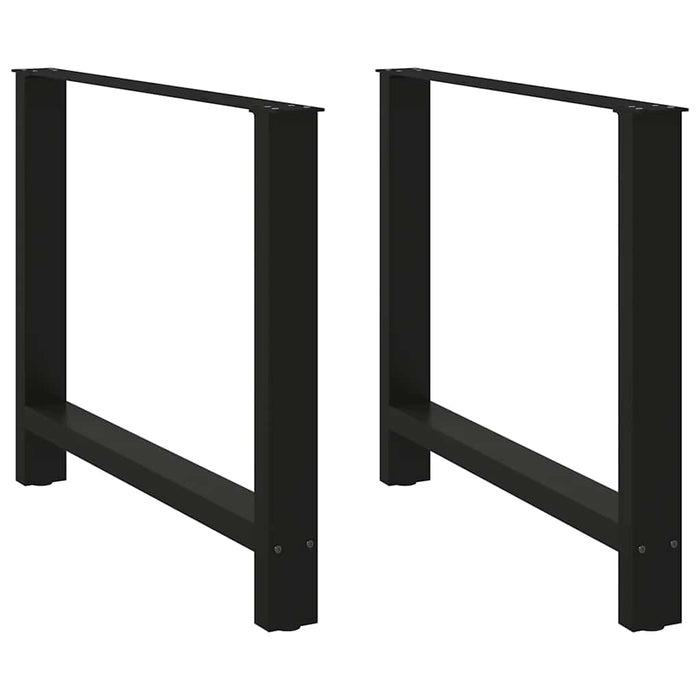 Coffee Table Legs Black 2 pcs 90x(72-73) cm Steel