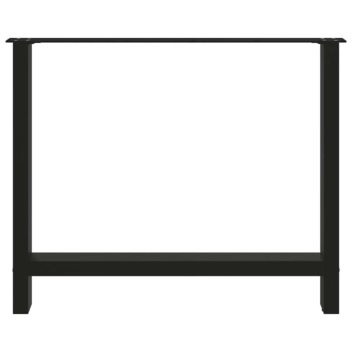 Coffee Table Legs Black 2 pcs 90x(72-73) cm Steel