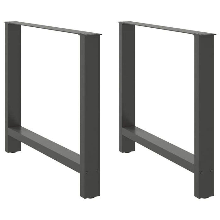 Coffee Table Legs Anthracite 2 pcs 90x(72-73) cm Steel