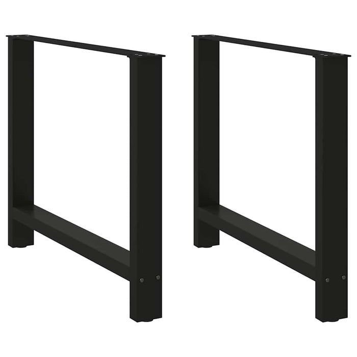 Coffee Table Legs Black 2 pcs 100x(72-73) cm Steel