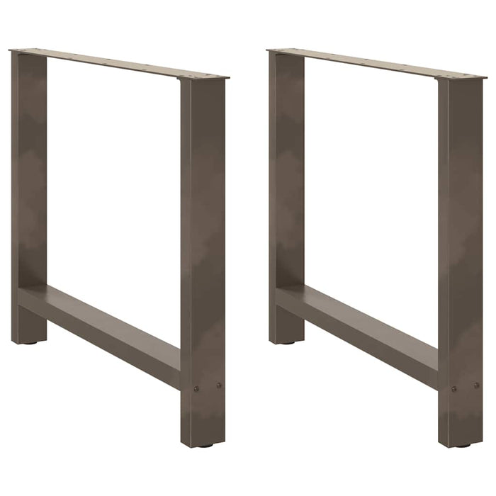 Coffee Table Legs Natural Steel 2 pcs 100x(72-73) cm Steel