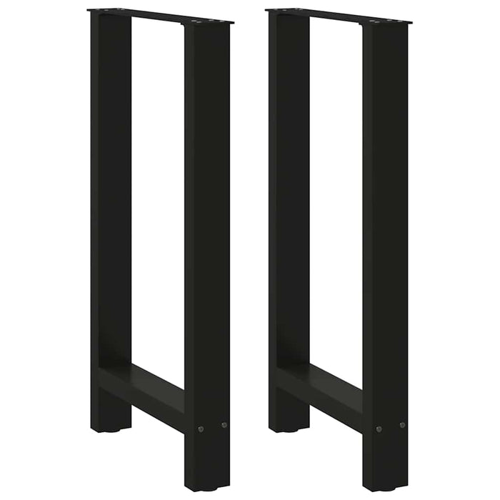 Coffee Table Legs Black 2 pcs 50x(90-91) cm Steel