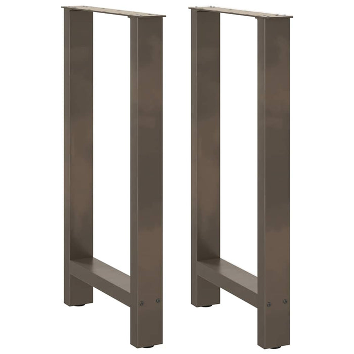 Coffee Table Legs Natural Steel 2 pcs 50x(90-91) cm Steel