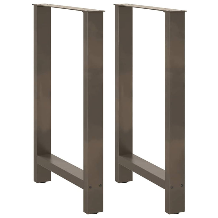 Coffee Table Legs Natural Steel 2 pcs 60x(90-91) cm Steel