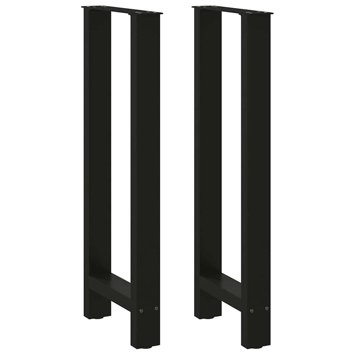 Coffee Table Legs Black 2 pcs 40x(100-101) cm Steel