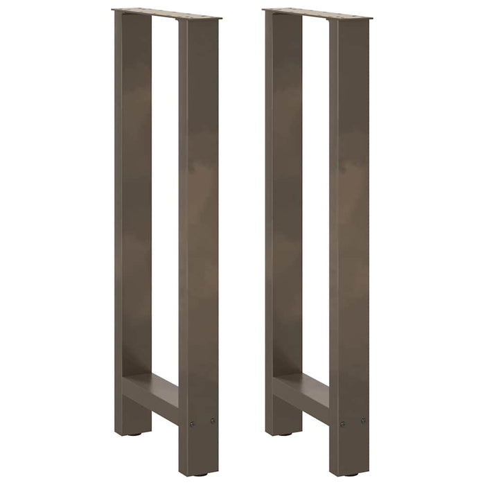 Coffee Table Legs Natural Steel 2 pcs 40x(100-101) cm Steel