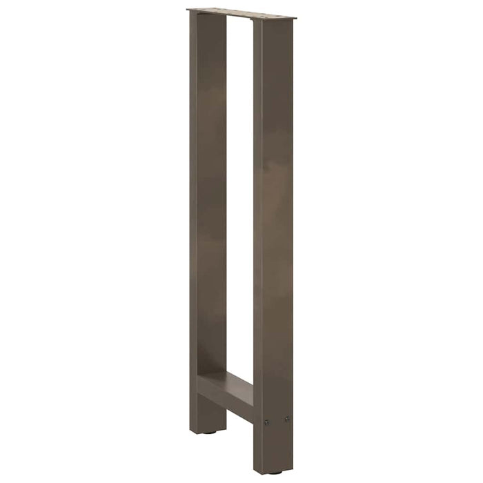 Coffee Table Legs Natural Steel 2 pcs 40x(100-101) cm Steel