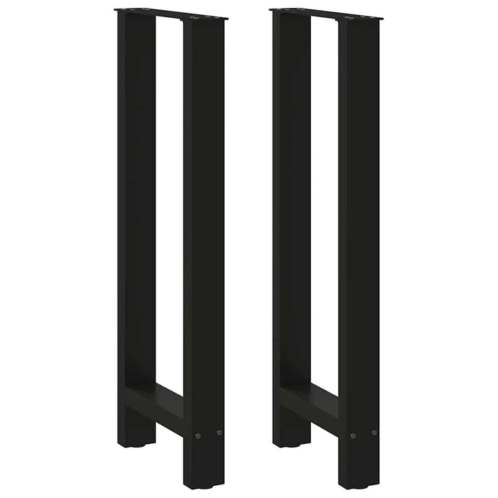 Coffee Table Legs Black 2 pcs 50x(100-101) cm Steel