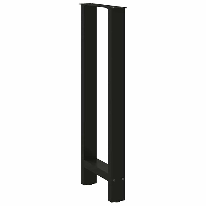 Coffee Table Legs Black 2 pcs 50x(100-101) cm Steel