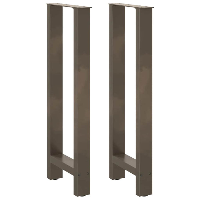 Coffee Table Legs Natural Steel 2 pcs 50x(100-101) cm Steel