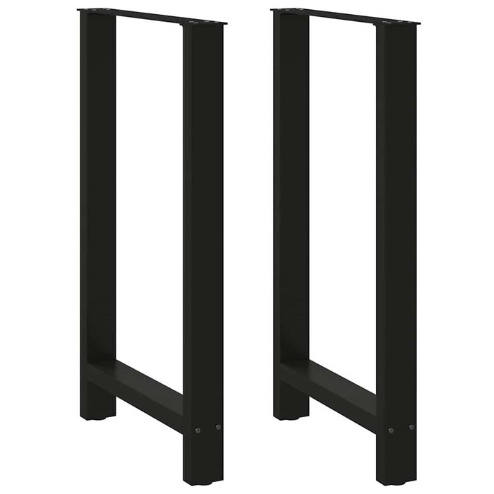 Coffee Table Legs Black 2 pcs 60x(100-101) cm Steel