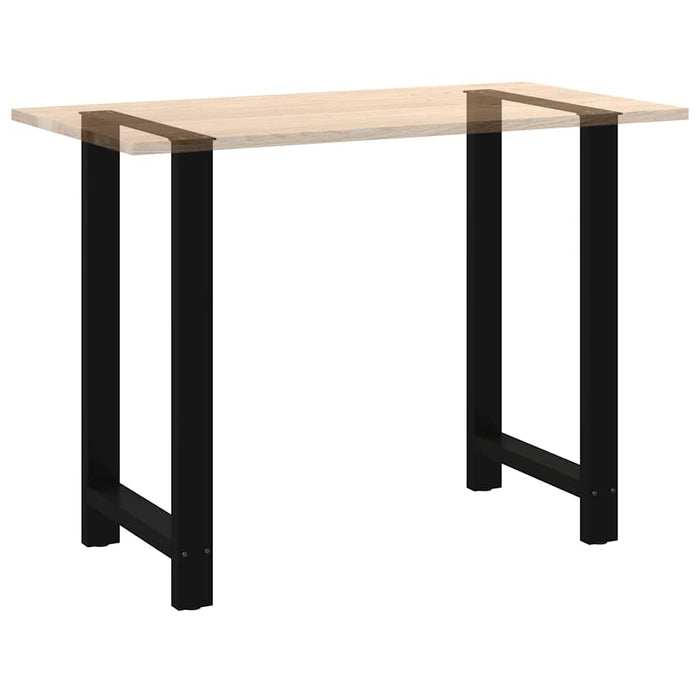 Coffee Table Legs Black 2 pcs 60x(100-101) cm Steel